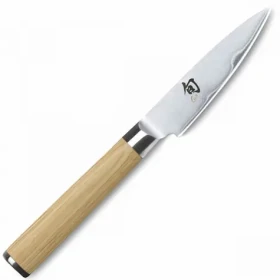 KAI Shun Classic White Nôž na zeleninu 9 cm / Damašková oceľ 32 vrstiev / VG-MAX jadro / Pakkawood rukoväť (DM-0700W)