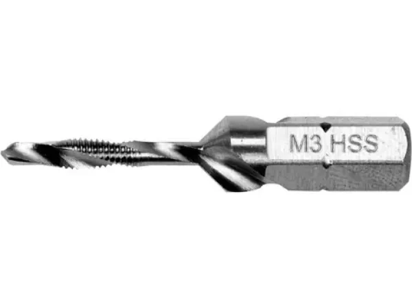YATO Vrták so závitníkom M3 HEX / Vrták / HEX stopka / M3