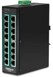Trendnet TI-PG160 / Priemyselný switch / 16x Gigabit PoE+ / 240 W / 32 Gbit/s / DIN-Rail / IP30 (TI-PG160)