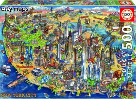 Educa Mapa Mew Yorku 500 dielov