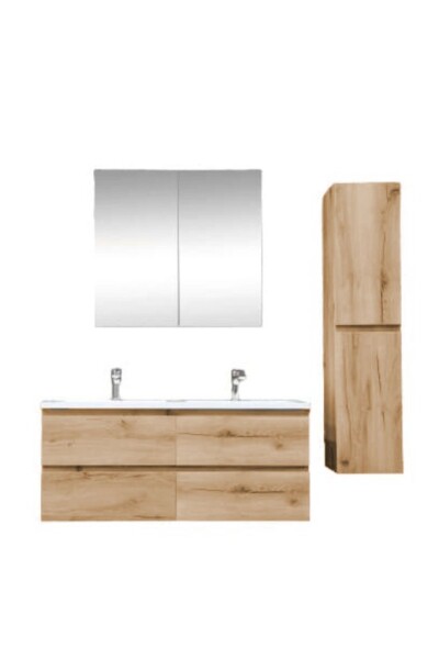 Kúpeľňová skrinka s umývadlom SAT B-Way 119x50x45 cm dub mat KSETBWAY24 KSETBWAY24