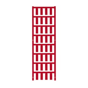 Weidmüller 1689470003 VT SF 5/21 NEUTRAL RT V0 značenie káblov Druh montáže: prichytenie sponami Potlačiteľná plocha: 7.4 x 21 mm červená Počet markerov: 160; 1689470003