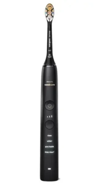 Philips HX9911/17 čierna / Sonická zubná kefka / 62.000 kmitov / 4 režimy / 1 hlavica (HX9911/17)