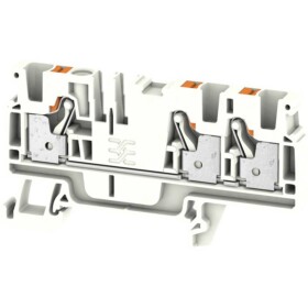 Weidmüller 2051370000 priechodná svorka 6.10 mm pružinová svorka biela 50 ks; 2051370000