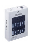 Pánske boxerky 3PACK 4277-1003 Tmavo modrá/sivá Mix vzor - Mustang XXL tm.modrá-šedá