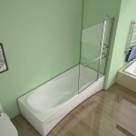 H K - Vaňová zástena s pevnou stenou V2 120 cm, číre sklo SE-V2 120