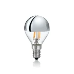 Ideal lux LED CLASSIC SFERA E14 chrómová / Žiarovka / P45 / 4W / 370lm / 3000K teplá biela / nestmievateľná (SKL000198919)