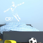Veselá Stena Samolepka Cristiano Ronaldo Farba: hnědá, Veľkosť: 40 x 38 cm