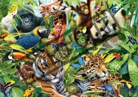 Schmidt Puzzle Farebný svet zvierat