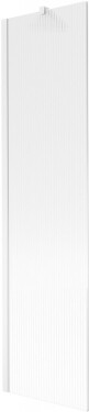 MEXEN/S - Next vaňová zástena FIX 50 x 150, prúžky, biela 895-050-000-00-09-20