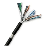 DATACOM S/FTP drôt CAT7 / Sieťový kábel / PE / Fca / 100m / čierny / OUTDOOR (12171)