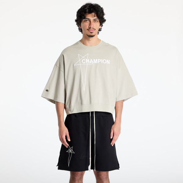 Tričko Rick Owens DRKSHDW x Champion Tommy Cropped Tee Pearl L