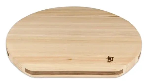 KAI SHUN DM-0818 / Doštička / hinoki cyprusové drevo / obojstranné typ D s drážkou / 36 x 33 x 2,5 cm (DM-0818)
