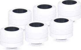 Alphacool Eiszapfen Pro Anschluss 16mm Hardtube Fitting G1/4, 6-Pack - weiß