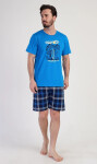 Pánske pyžamové šortky California - Vienetta XL světle modrá