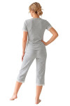 Pyžamo Donna Megi s 3/4 rukávmi, veľkosti S–XL Grey M