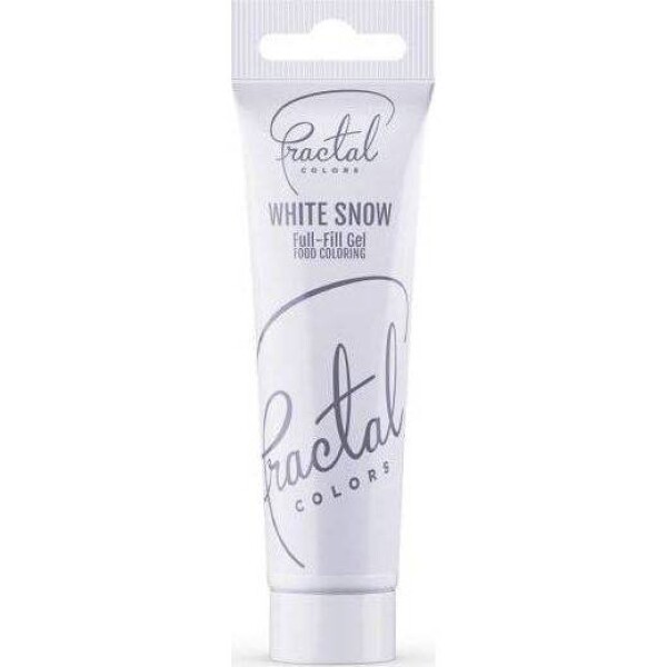 Dekoratívna gélová farba Fractal - White Snow (50 g) - dortis - dortis