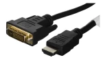 Lanberg CA-HDDV-20CU-0018-BK čierna / Kábel HDMI na DVI-D / 1,8 m / Dual Link / 4K (CA-HDDV-20CU-0018-BK)