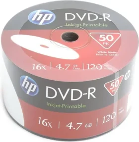 HP DVD- R 50 ks (HPP1650-) / DVD R médium / 4,7 GB / 16x / Spindl balenie (HPP1650-)