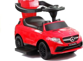 Baby Mix Mercedes-Benz s vodiacou tyčou 3v1 červené