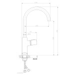 INVENA - Drezová batéria STONE PLUS chróm BZ-P3-001-V