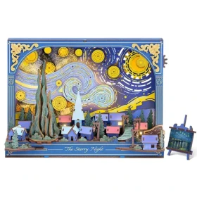 Robotime 3D drevená skladačka Hviezdna noc