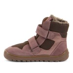 Dievčenské zimné barefoot topánky UP HILL WOOL Dark Pink Froddo G3160262-10 - 24