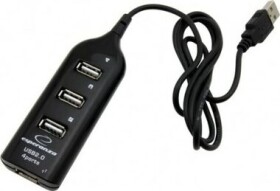 Esperanza EA116 USB Hub čierna / 4 porty / USB 2.0 (PERESPHUB0004)