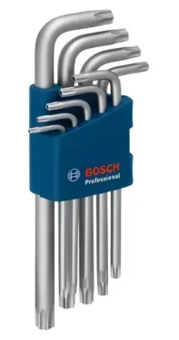 BOSCH 9dielna sada kľúčov TORX / TX 10-50 mm / oceľ S2 (1600A01TH4)