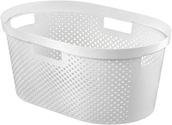 Curver Infinity Dots Kôš na bielizeň 40 l biela (231011)