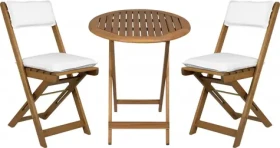 Fieldmann FDZN 4003-T / Balkónový set stôl a 2 stoličky / Drevo akácie / Skladacia / Nosnosť 100 kg (FDZN 4003-T)