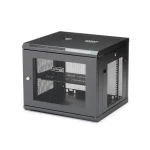 StarTech 9U Nástenný rozvádzač čierna / Nástenný rack / 19" / 600×551 mm / Nosnosť 90 kg (RK920WALM)