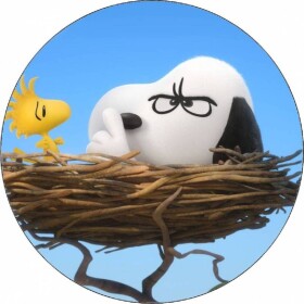 Jedlý papier Snoopy v hniezde vtákov 19,5 cm - Pictu Hap - Pictu Hap