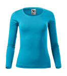 Tričko Fit-T LS tyrkysová XS