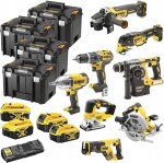 Dewalt DeWalt battery pack Kombo DCK865P4T, 18 Volt, Hammer (yellow / black, 8 Cordless, 4x Li-ion battery pack XR 5.0 Ah)