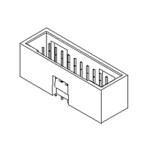 Molex vstavaná pinová lišta (štandardná) Počet pólov 26 Raster (rozteč): 2.54 mm 15800263 1 ks Tube; 15800263