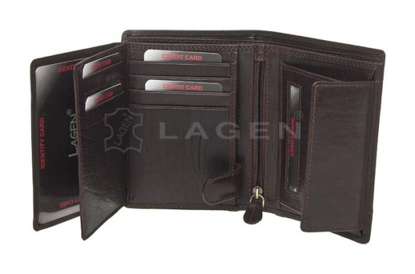 Dámska kožená peňaženka Lagen HT-31/T Dark brown