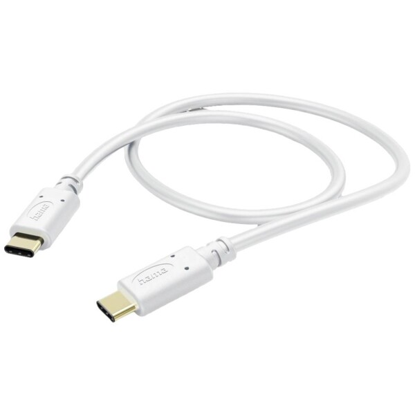 Hama Nabíjací kábel USB USB 2.0 USB-C ® zástrčka, USB-C ® zástrčka 1.50 m biela 00201592; 00201592