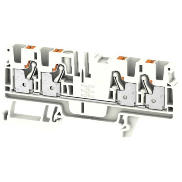 Weidmüller 2051610000 priechodná svorka 6.1 mm pružinová svorka biela 50 ks; 2051610000