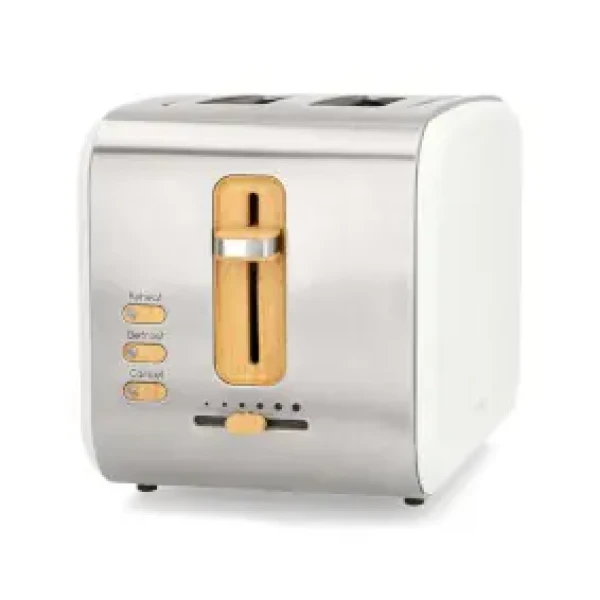 Nedis KABT510EWT biela / Hriankovač / 900 W / 2 Sloty / 6 stupňov opečenia / funkcia rozmrazovania (KABT510EWT)