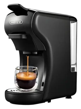 HiBREW H1A / Kávovar na kapsule / Nespresso a Dolce Gusto / 19 barov / 1450W (H1A-black)