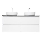Kúpeľňová skrinka s umývadlom SAT B-Way 119x50x45 cm biela lesk BWAY2120WTK2BB BWAY2120WTK2BB