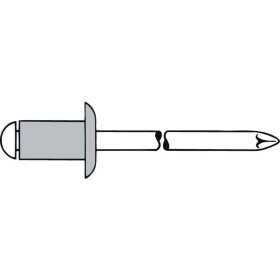 Gesipa 1454050 slepý nit (Ø x d) 5 mm x 20 mm ocel hliník 250 ks; 1454050