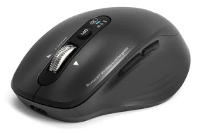 PORT CONNECT Business Office Collection čierna / Bezdrôtová nabíjacia myš / Bluetooth 2.4 GHz / FreeWheel / 3200 DPI (910202)