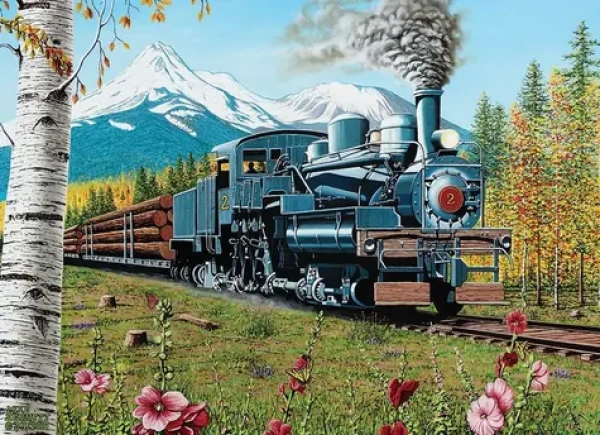 COBBLE HILL Puzzle Ťažba dreva
