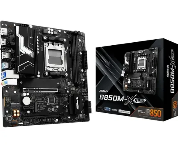 ASRock B850M-X R2.0 / AMD B850 / 2xDDR5 / 4xSATA III / USB 3.2 / 2.5GLAN / sc.AM5 / mATX (90-MXBSG0-A0UAYZ)