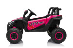 Mamido Mamido Elektrické autíčko Buggy Madman ružové | UTV-MX 4x4 | EVA kolesá | 12V 10Ah | EKO koža
