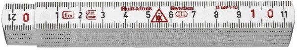 Meter skladací laminátový 1m G 59-1-10 VI Hultafors (200364-B)