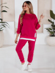Dámska tepláková súprava TORONTO fuchsiová FashionStreet AY0955 S