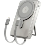Spello ForcePack 4v1 SP75 10000mAh strieborná / Powerbanka / 3x USB-C / 1x Lightning / Qi2 (9915102700003)